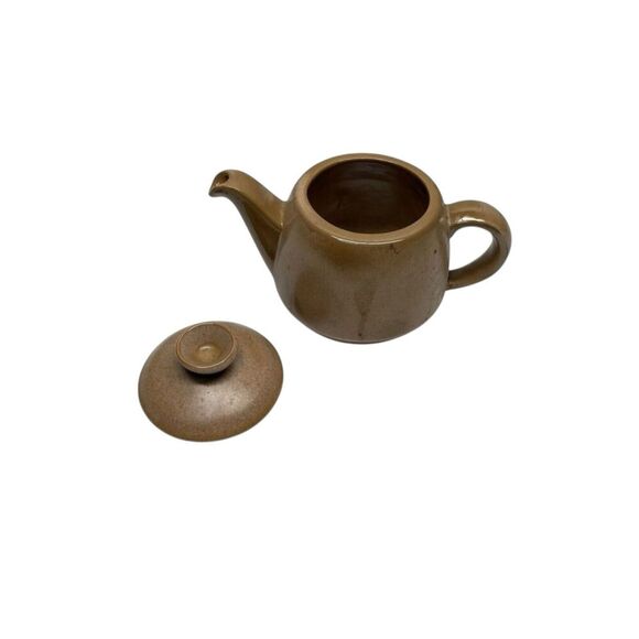 Vintage Frankoma Pottery Dinnerware Brown Teapot Lazy Bones #6T - Picture 4 of 4